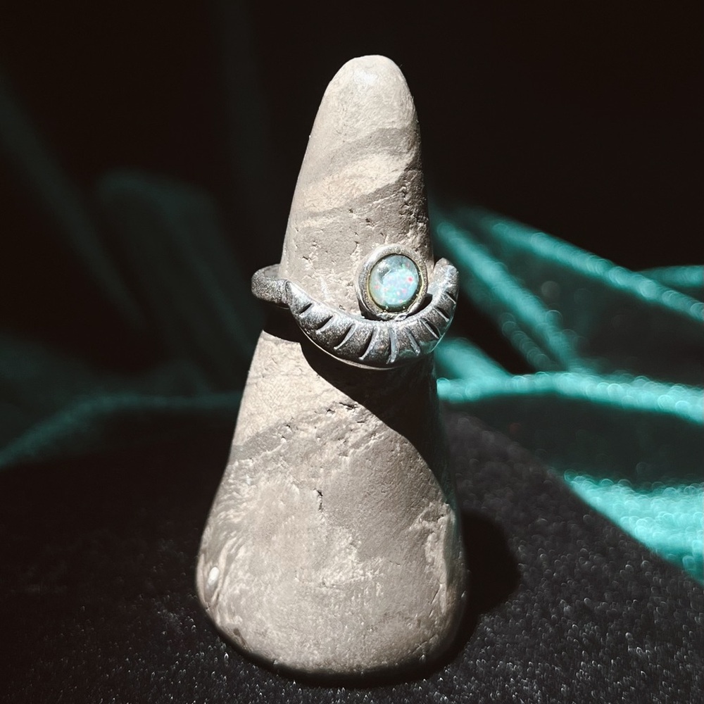 Silver Opal Ring - image 4